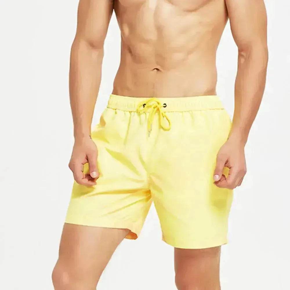 Magical Change Color Beach Shorts Summer Men Swimming Swimsuit Quick Dry - EX-STOCK Canada