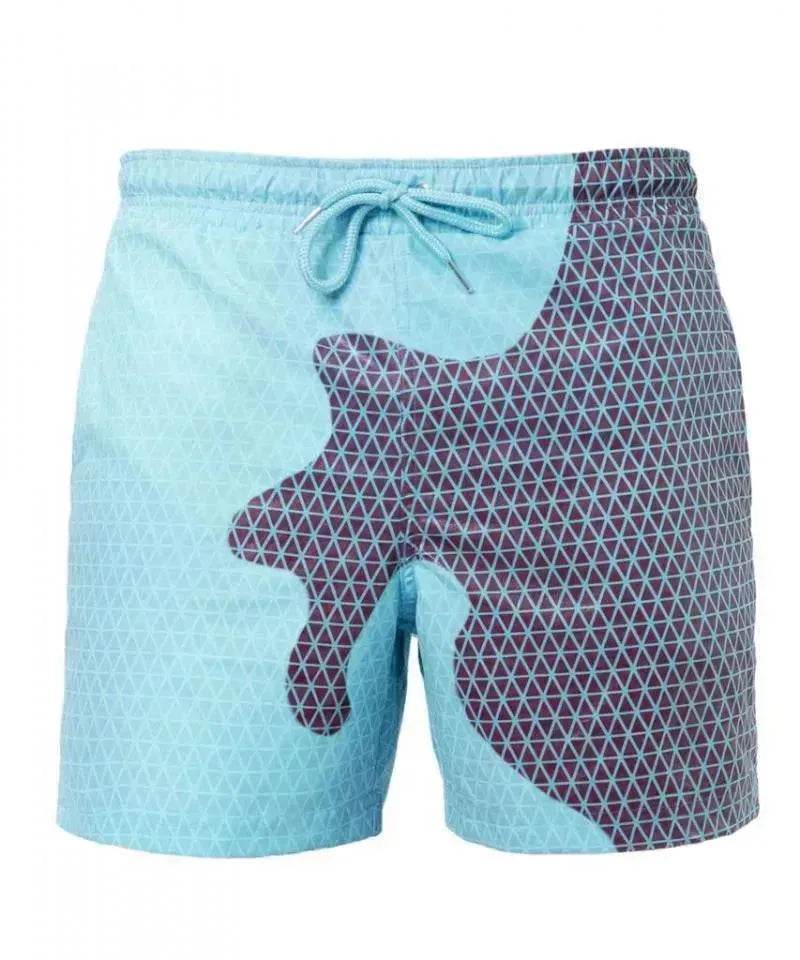 Magical Change Color Beach Shorts Summer Men Swimming Swimsuit Quick Dry - EX-STOCK Canada
