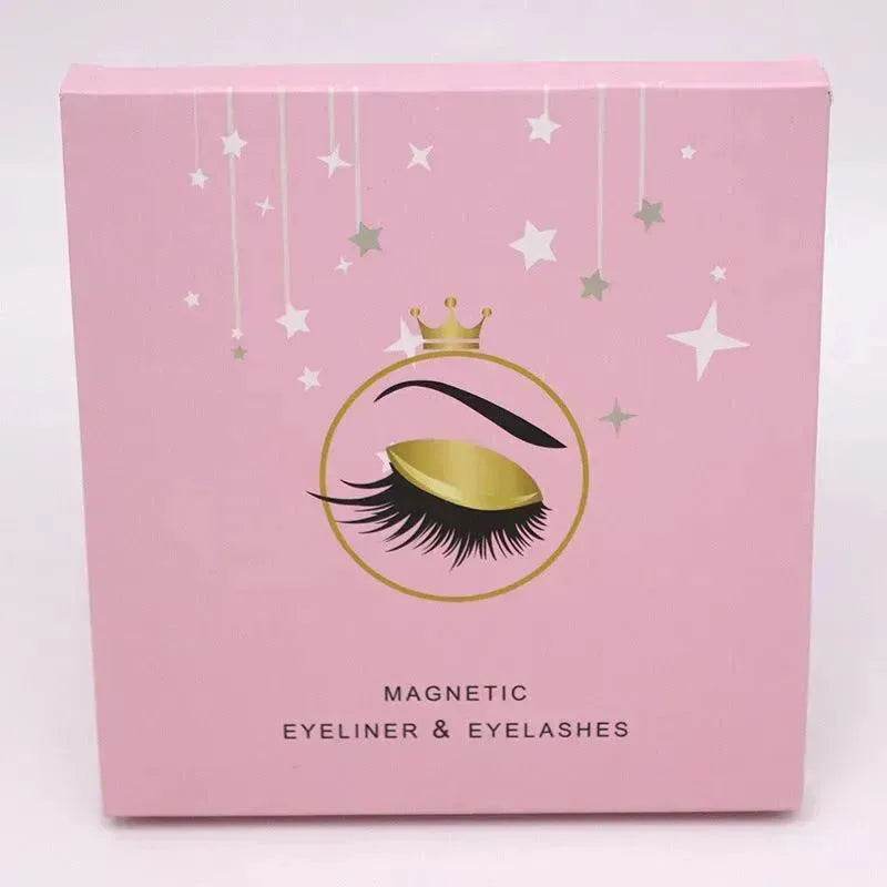 Magnetic Eyelashes Eyeliner Set Long Lasting False Mink Waterproof Eye Lashes Extension Reusable Beauty Makeup Tool - EX-STOCK Canada