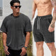 Men's Classy Summer Casual T-shirt Shorts Suit - EX-STOCK Canada