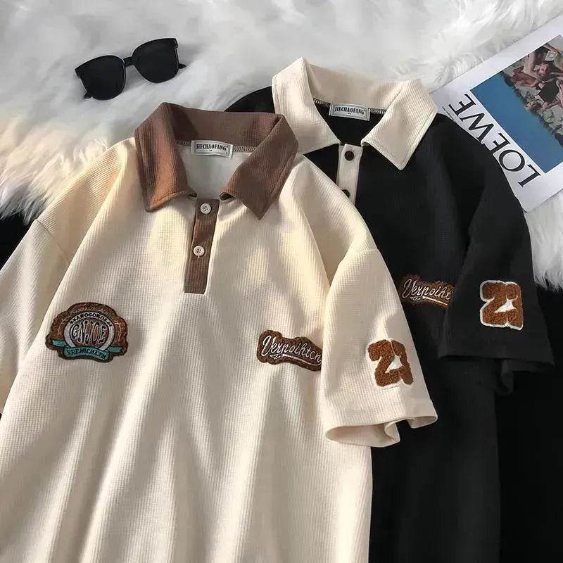 Men's Fashion Casual Retro Waffle Short Sleeve - EX-STOCK Canada