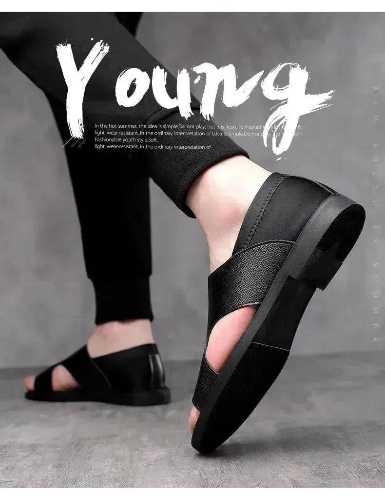 Men's Sandals Summer Men's Casual Soft Bottom Non-slip Wear-resistant And Deodorant Beach - EX-STOCK Canada