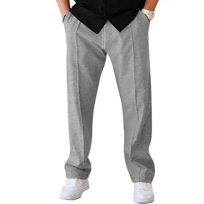 Men's Trouser Pant Sports Casual Loose Straight Pants With Drawstring Design - EX-STOCK Canada