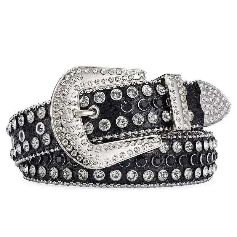 Men Women Alloy Belt Punk Rock Rivet Rhinestone - EX-STOCK Canada