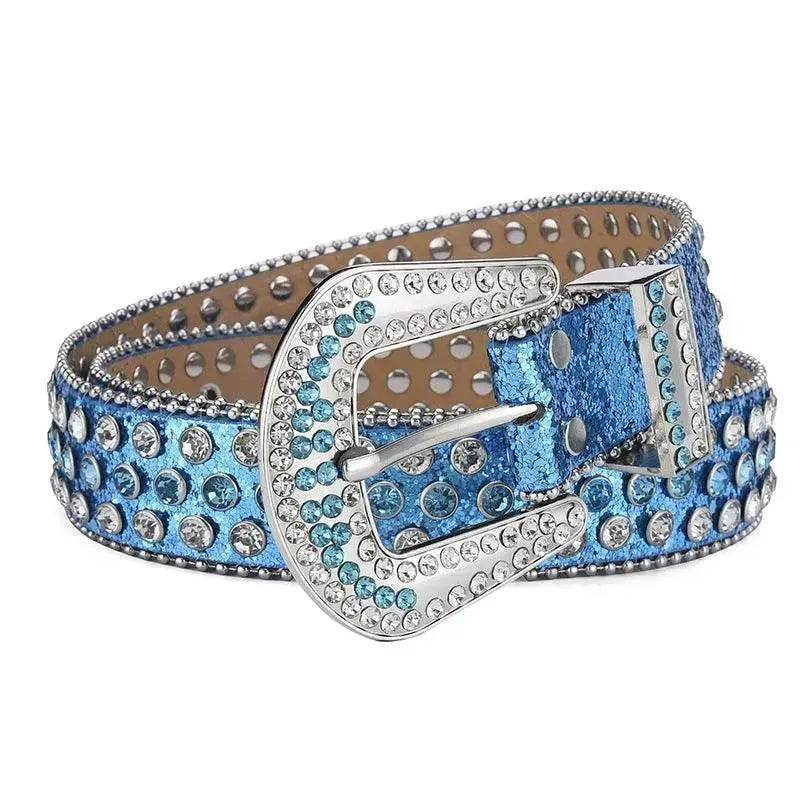 Men Women Alloy Belt Punk Rock Rivet Rhinestone - EX-STOCK Canada