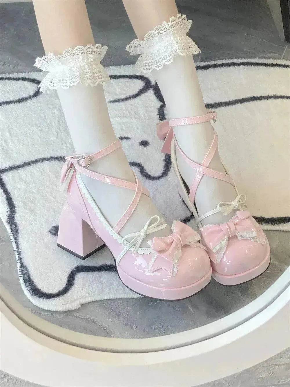 Mid Heel Platform Cute Single-layer Shoe Kid s Lolita Shoes - EX-STOCK Canada