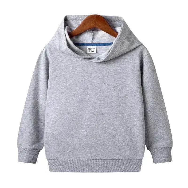 Middle And Small Size Children's Customized Pure Cotton Hooded Blank Sweater - EX-STOCK Canada