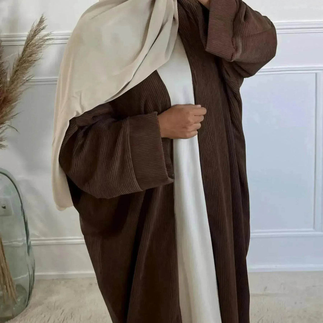 Middle East Dubai Turkey Autumn And Winter Cardigan Dress - EX-STOCK Canada