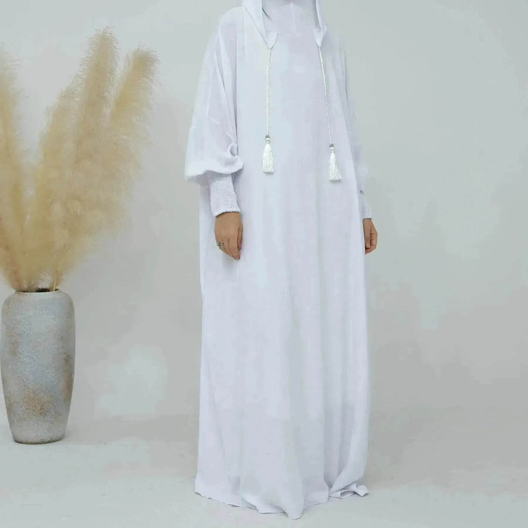 Middle East Dubai Turkey Solid Color Dress - EX-STOCK Canada