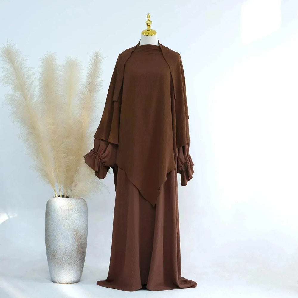 Middle East Dubai Turkey Solid Color Dress Leisure - EX-STOCK Canada