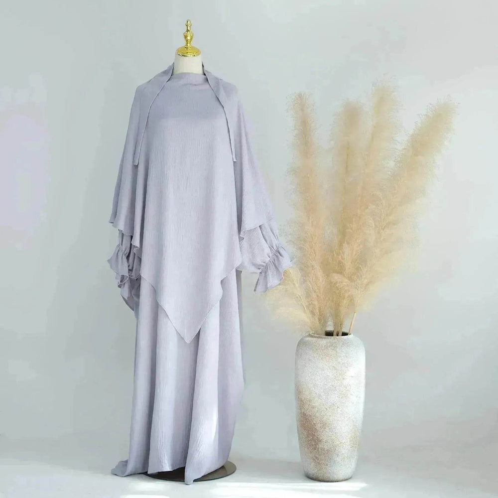 Middle East Dubai Turkey Solid Color Dress Leisure - EX-STOCK Canada