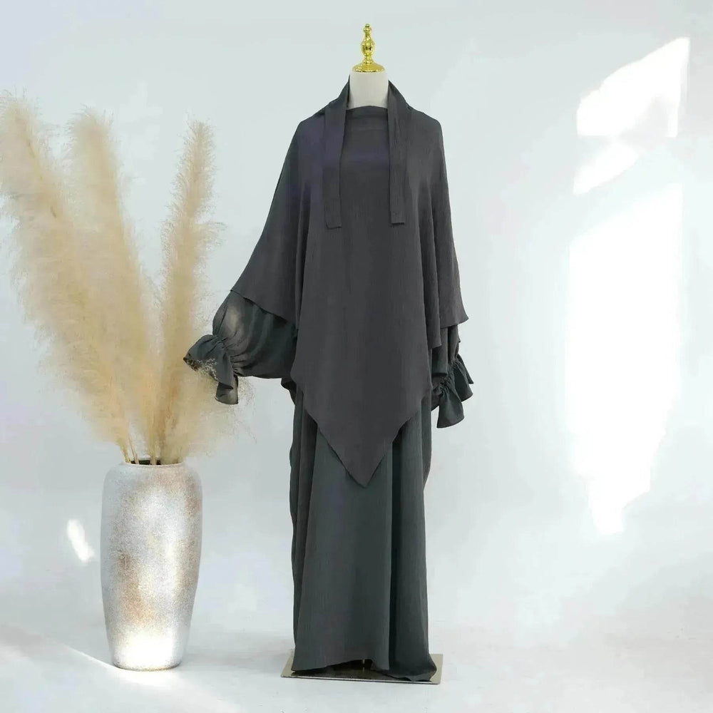 Middle East Dubai Turkey Solid Color Dress Leisure - EX-STOCK Canada