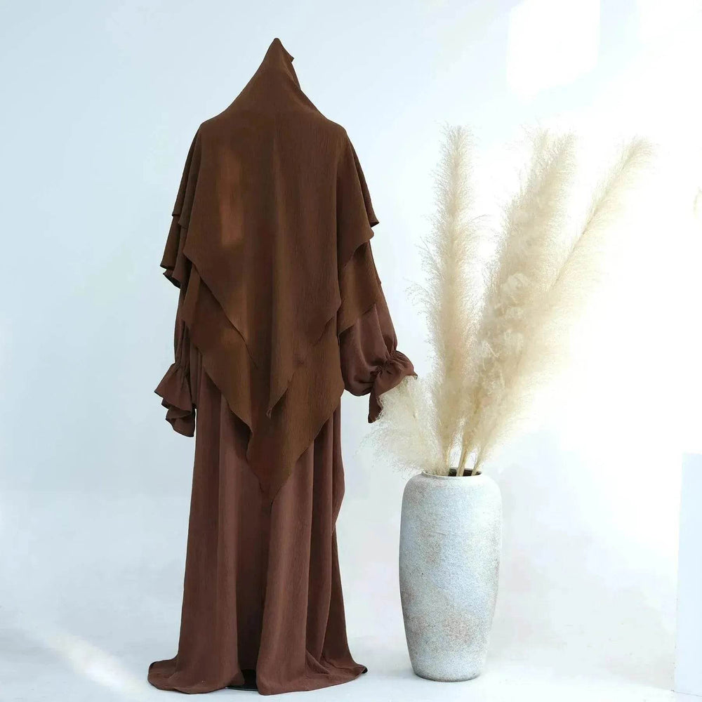 Middle East Dubai Turkey Solid Color Dress Leisure - EX-STOCK Canada