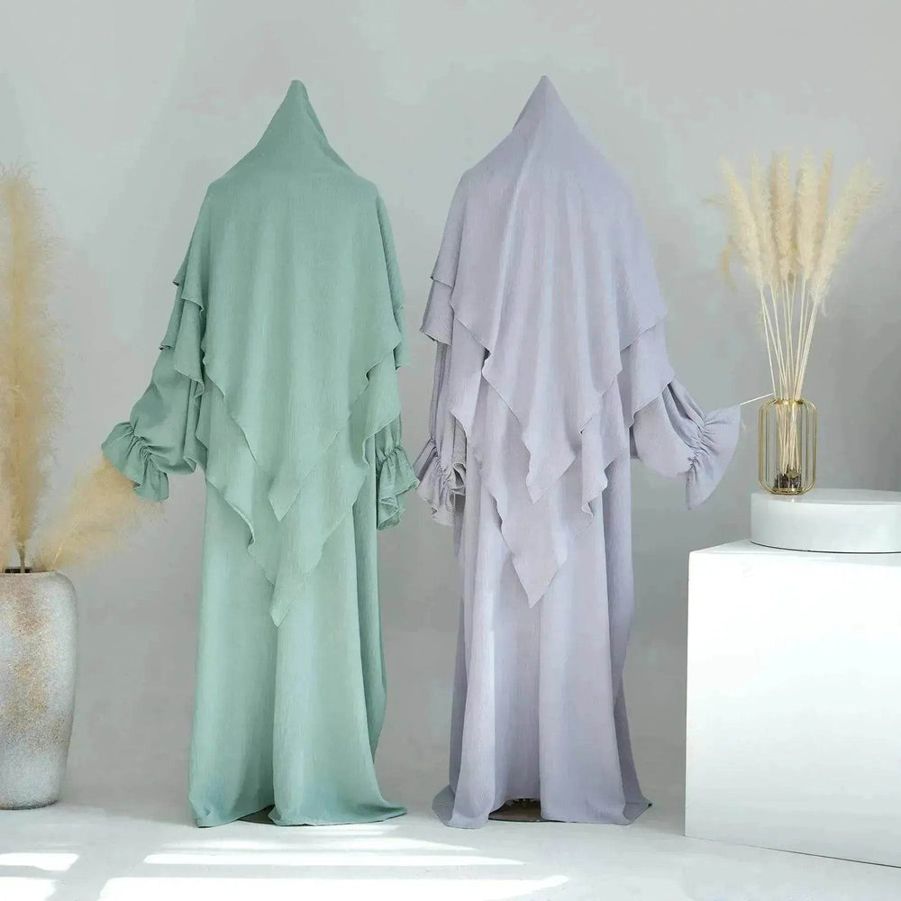 Middle East Dubai Turkey Solid Color Dress Leisure - EX-STOCK Canada