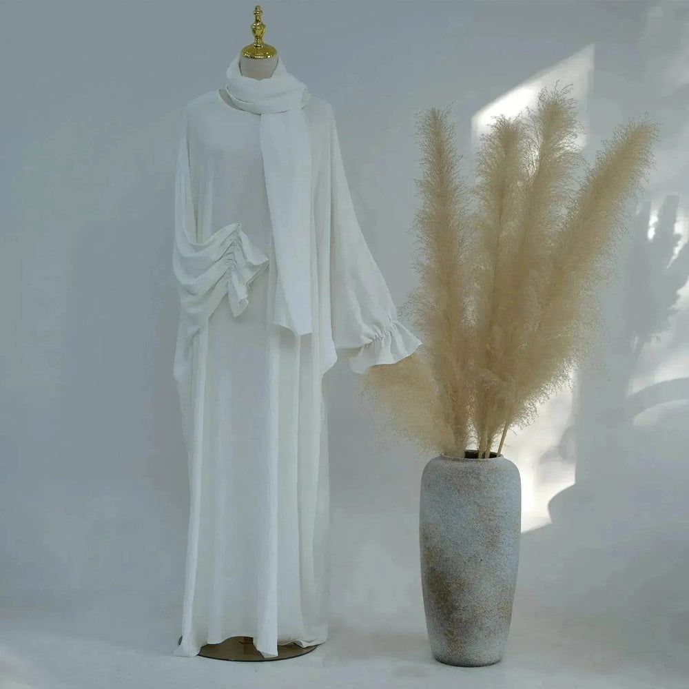 Middle East Dubai Turkey Solid Color Dress Leisure - EX-STOCK Canada