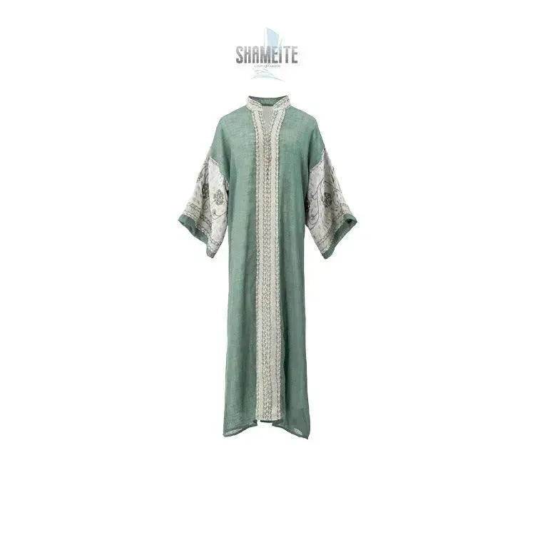Middle East Foreign Trade Arab Robe New Embroidered Women's Gown - EX-STOCK Canada