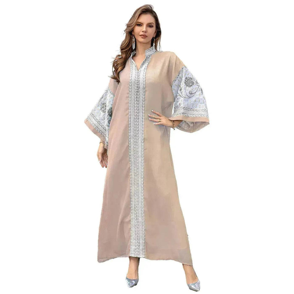 Middle East Foreign Trade Arab Robe New Embroidered Women's Gown - EX-STOCK Canada