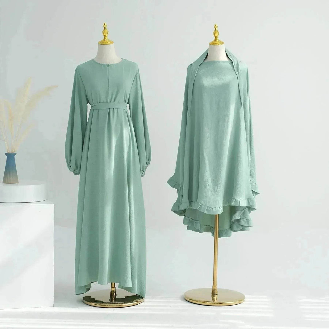 Middle East Turkey Drawstring Sleeve Dress - EX-STOCK Canada