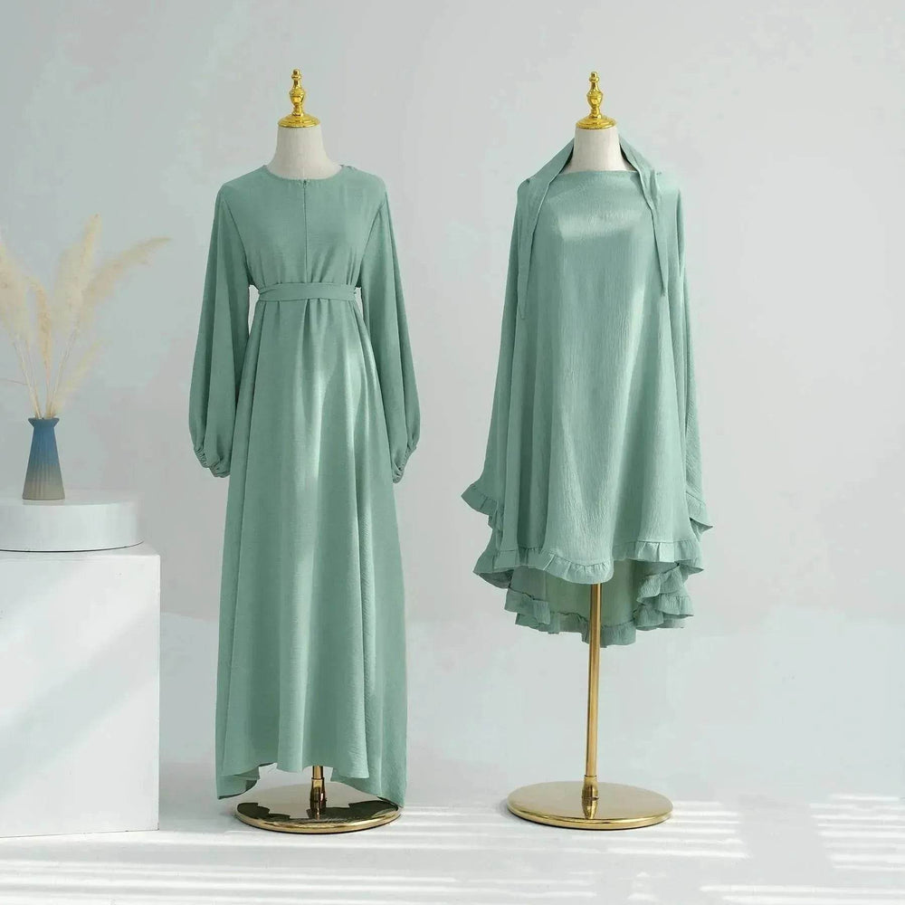 Middle East Turkey Drawstring Sleeve Dress - EX-STOCK Canada