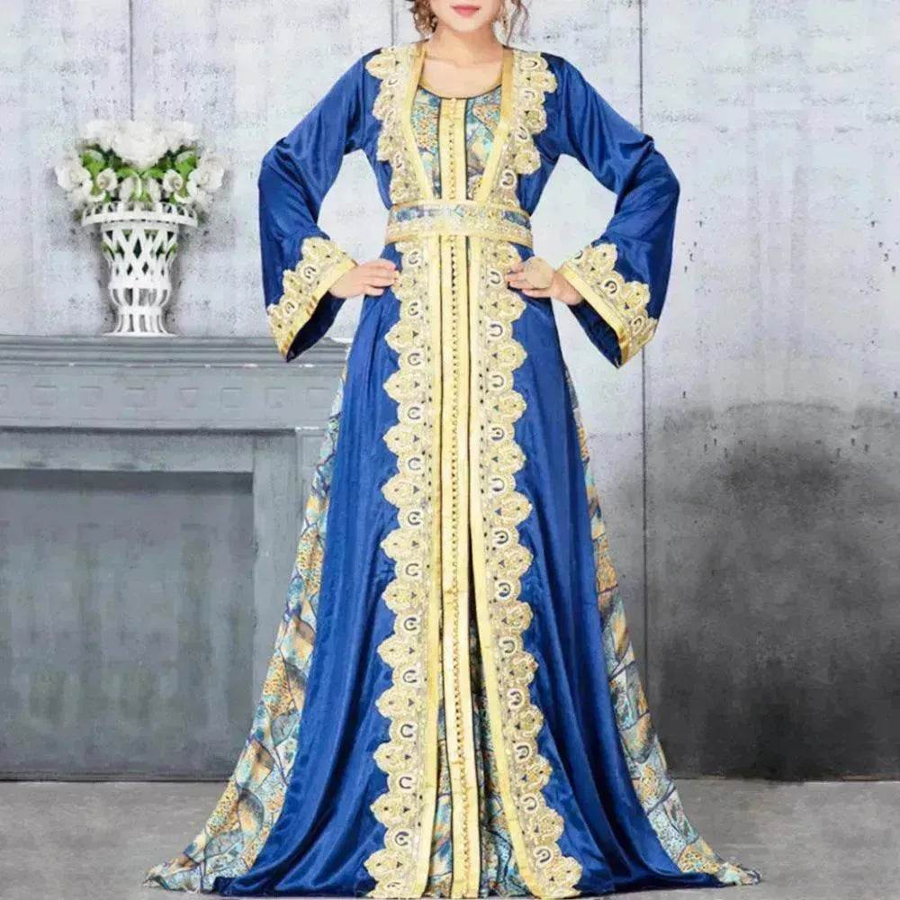 Middle Eastern Printed Dress Arab Robe - EX-STOCK Canada