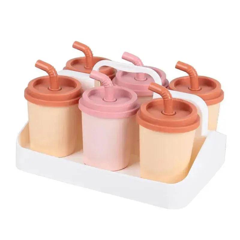 Milky Tea Cup Four Grid Ice Tray Ice-cream Mould - EX-STOCK Canada