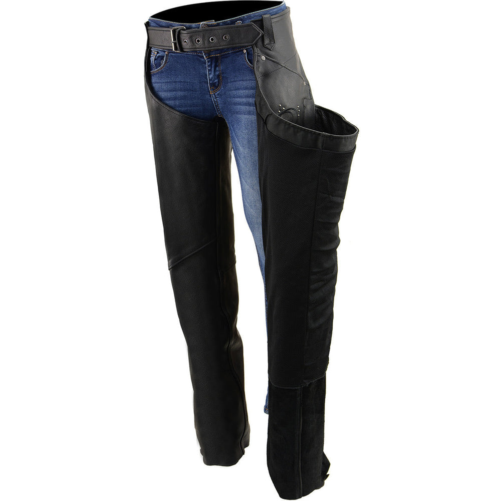 BOL/Open Road Women's Suede Wing Design Leather Chaps EX-STOCK Canada