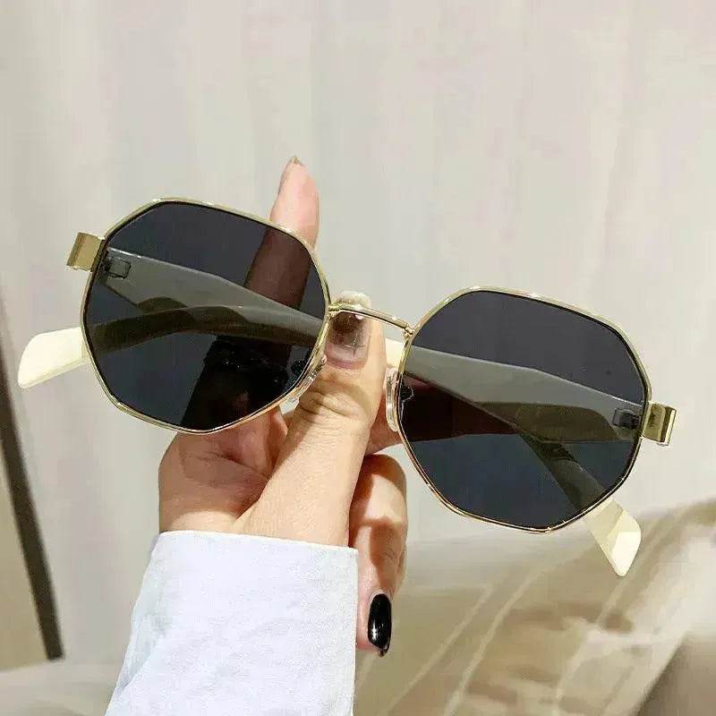 Modern Square Polygon Metal Sunglasses - EX-STOCK Canada
