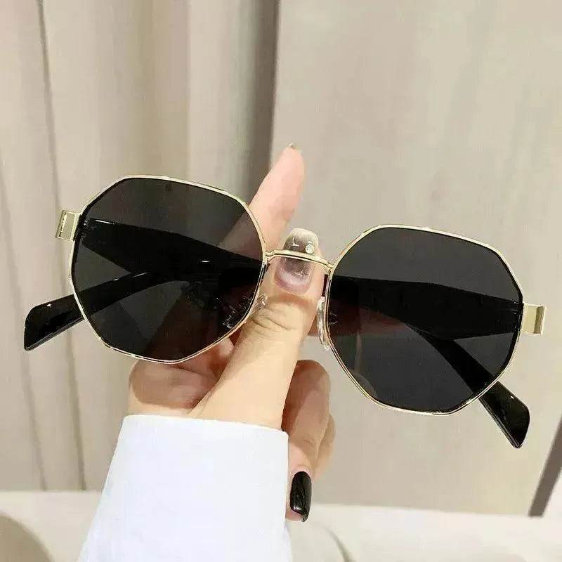 Modern Square Polygon Metal Sunglasses - EX-STOCK Canada