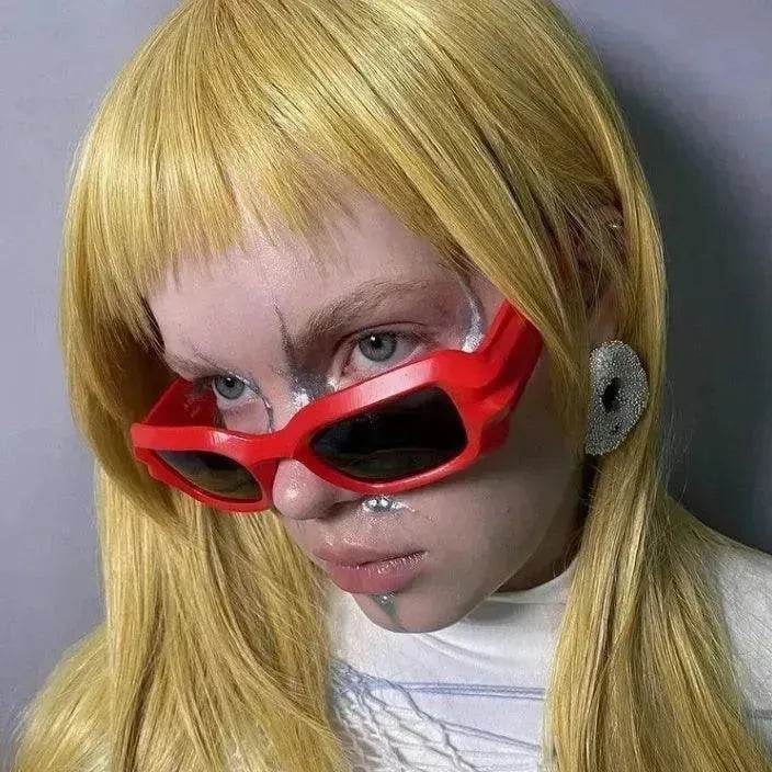 Modern Sunglasses Street Shooting Model Square Female - EX-STOCK CANADA