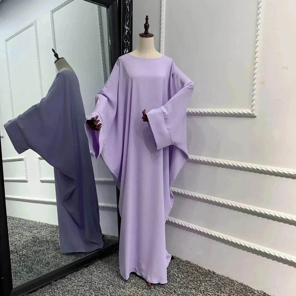 Modest Plain Abaya Dress for Arab Middle East Dubai Turkey Women Casual Everyday Kaftan Abaya - EX-STOCK Canada