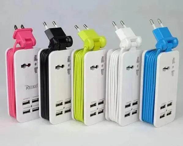 Multi-port Four-in-One USB Mobile Fast charging Port Power Strip Extension - EX-STOCK Canada