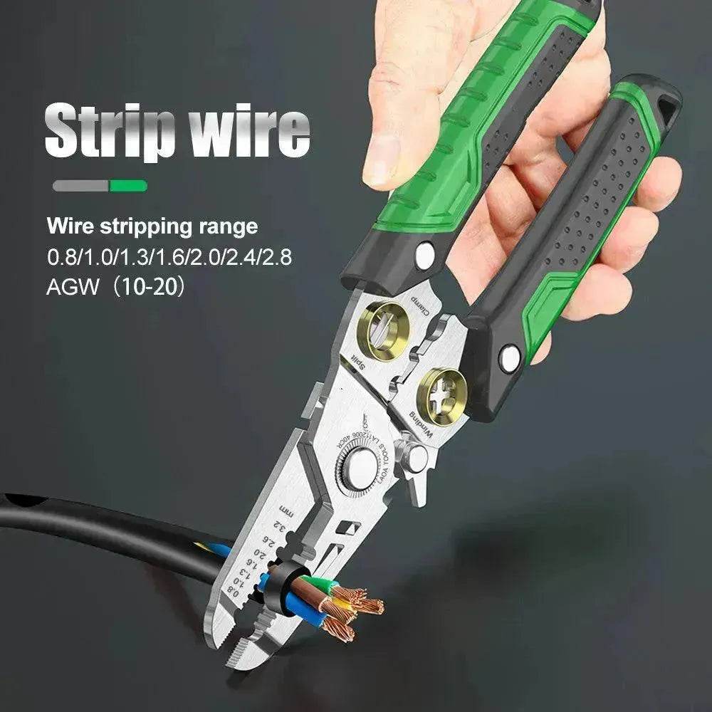 Multifunctional Stainless Steel + ABS 7 In 1 Optical Fiber Wire Stripper - EX-STOCK Canada
