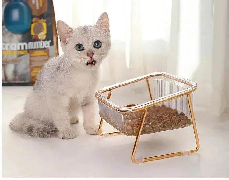 Neck-protecting sloped pet feed bowl Stand - EX-STOCK Canada