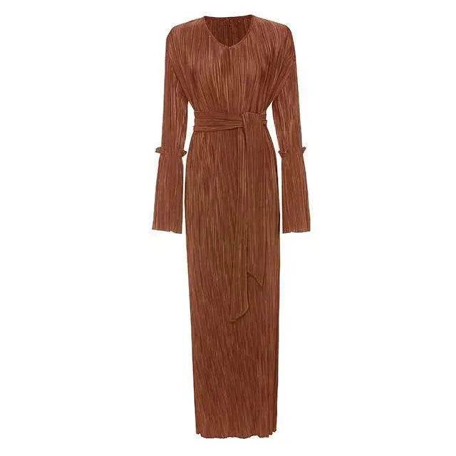 New Fashion Pleated Long Skirt Arab Dress - EX-STOCK Canada