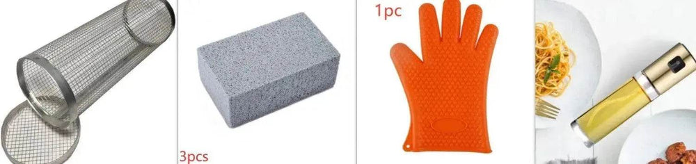 New Grilling Basket BBQ Basket Stainless Steel Grill Outdoor Picnic Camping Barbecue Cooking Supplies - EX-STOCK Canada