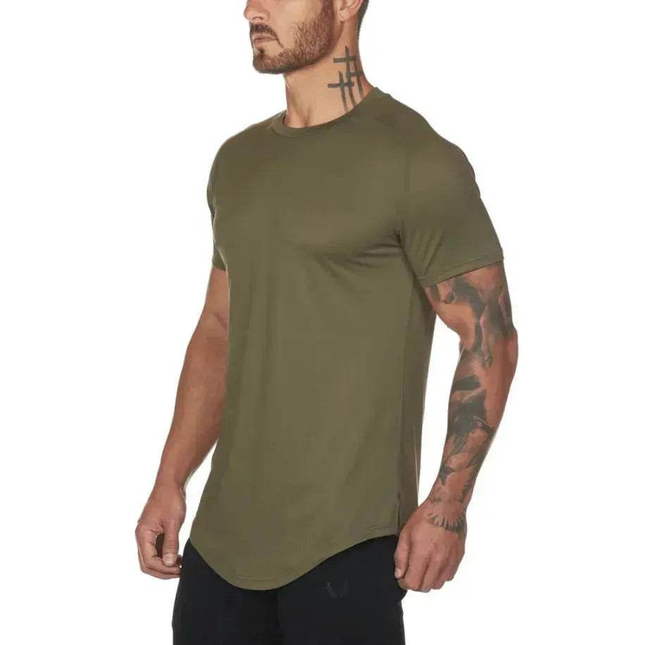 New Gym Wear Plain Shirts Custom Mens Fitness Sports Clothing - EX-STOCK Canada