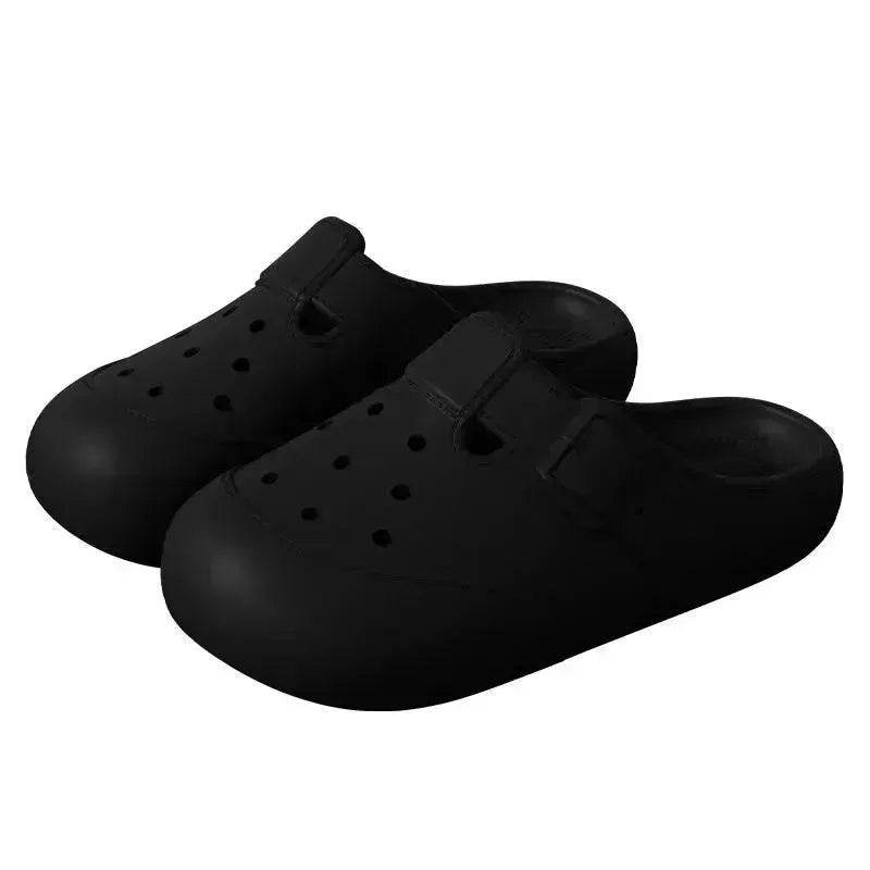 New Hole Shoes Summer Buckle Baotou Slippers Outerdoor Garden Clogs Shoes Indoor Non-Slip Floor Home Slipper - EX-STOCK Canada