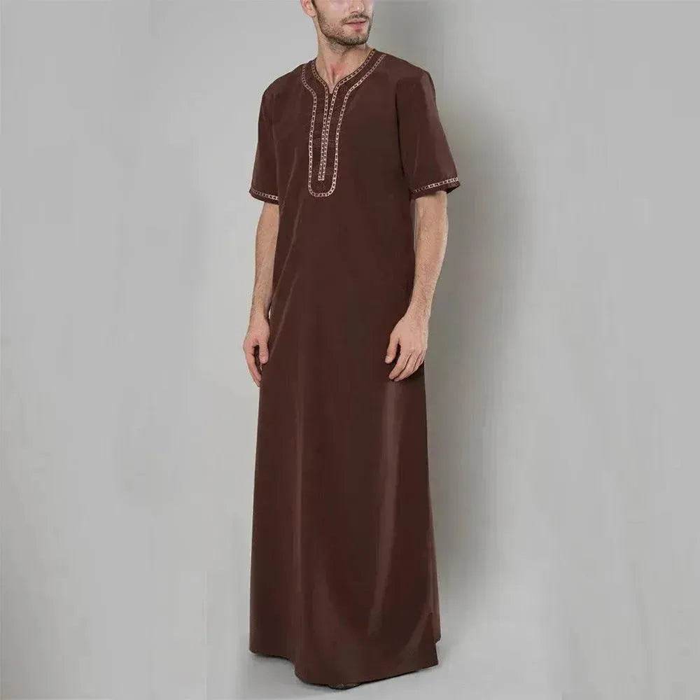 Fashionable and Elegant New Loose Men's Casual Arab Robe Moroccan Men's Jalabiya - EX-STOCK Canada