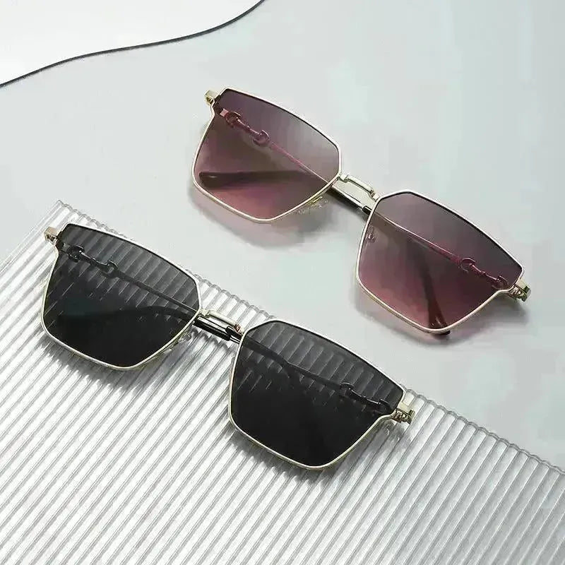 New Retro Small Frame Metal Hip Hop Sunglasses - EX-STOCK CANADA