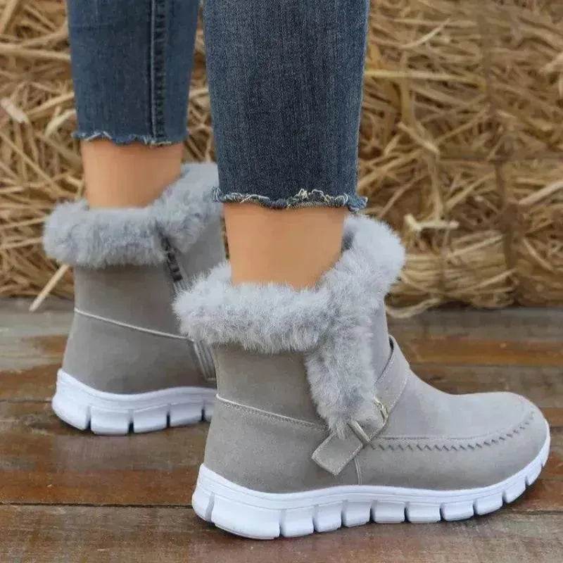 Snow Boots Winter Warm Thick Plush Ankle Boot women - EX-STOCK Canada