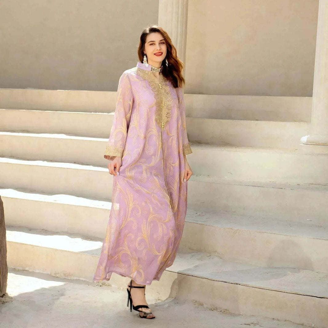 Embroidered party Wedding Maxi Dress for Muslim Middle East Turkey Women. - EX-STOCK Canada
