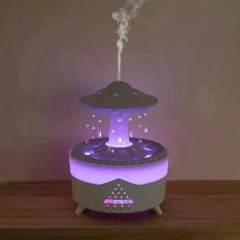 New UFO Raindrop Humidifier Water Drop Air Humidifier USB Aromatherapy Essential Oils Aroma Air Diffuser Household Mist Maker Home Decor - EX-STOCK Canada