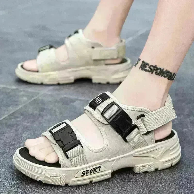 Outer Wear Sandals Men's Vietnamese Thick-soled Anti-slip Beach Shoes - EX-STOCK CANADA
