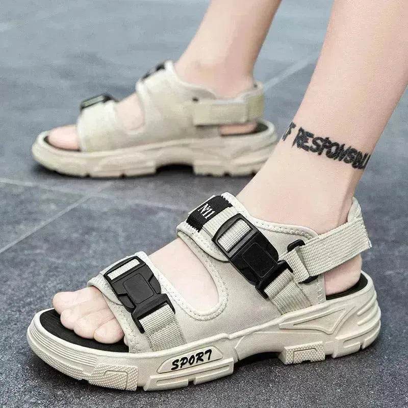 Outer Wear Sandals Men's Vietnamese Thick-soled Anti-slip Beach Shoes - EX-STOCK Canada