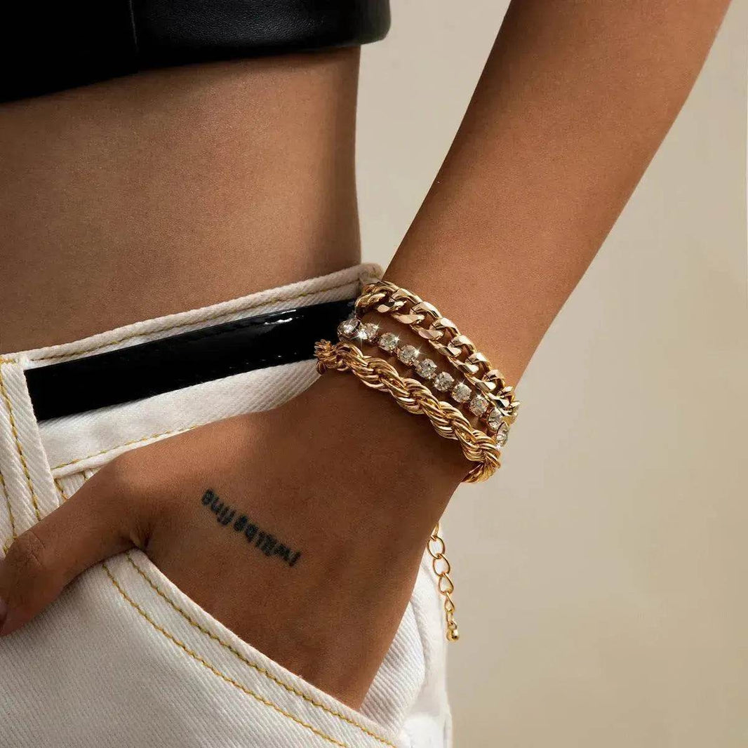 Personality Cold Wind Geometric Suit Jewelry Women - EX-STOCK Canada