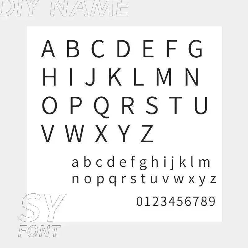 Personalized Custom 316L Stainless Steel Jewelry, English Alphabet Name Anklet - EX-STOCK Canada
