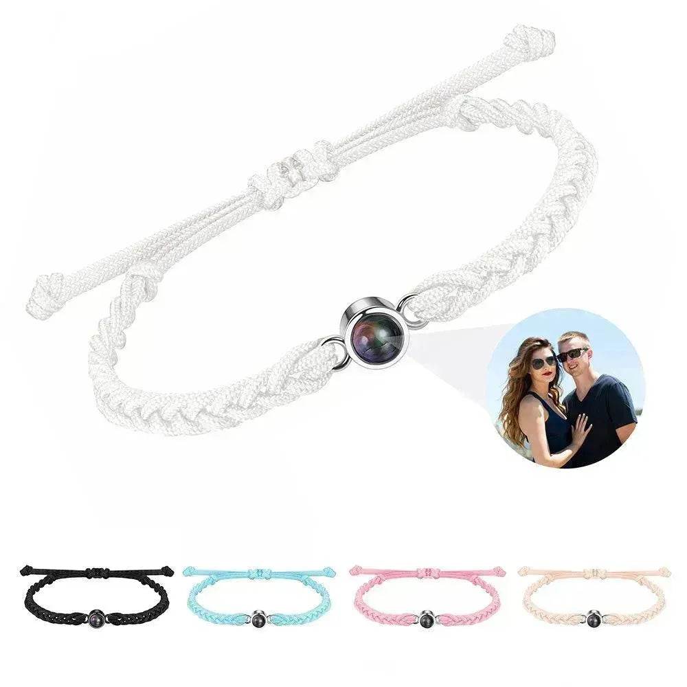 Personalized Photo Projection Bracelet 100 Languages I Love You Custom Photo Bracelets Custom Couple Jewelry Mother's Day Gift Greeting Cards - EX-STOCK Canada