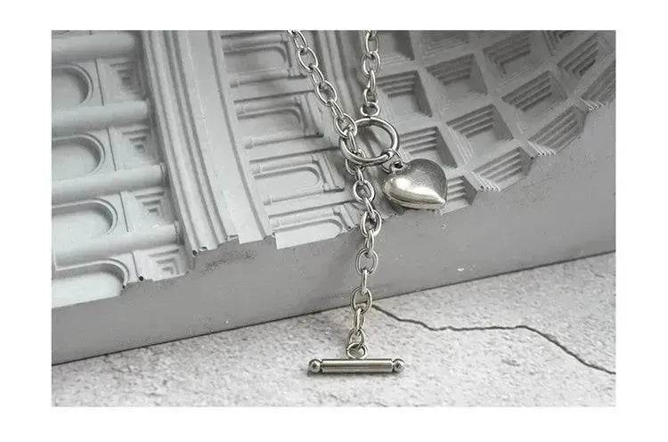Personalized Thick Chain Ins Wind Love Clavicle Necklace Choker Niche Design Trend Necklace For Women - EX-STOCK Canada