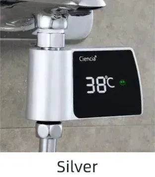 Plastic Visual Shower Faucet No Power Consumption Water Thermometer Bath - EX-STOCK Canada