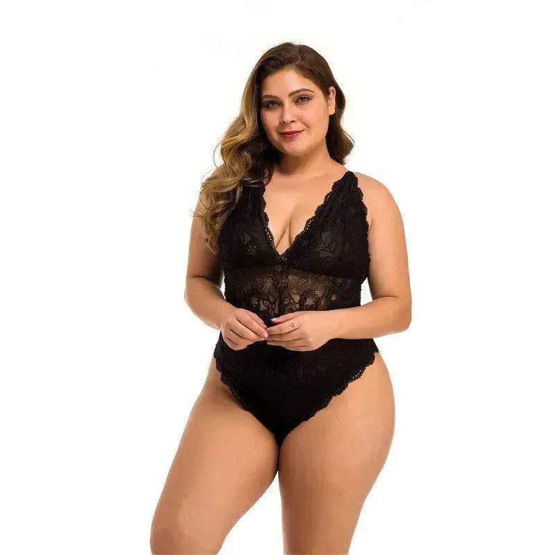 Plus Size Lace Mesh Lingerie - EX-STOCK Canada